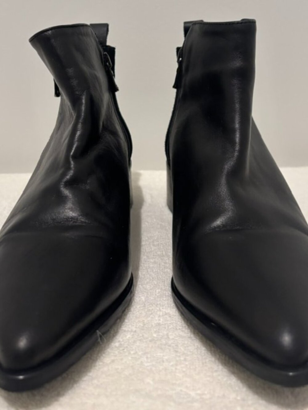 Fabianelli Italian Black Leather Bootie - 38 | 7.5